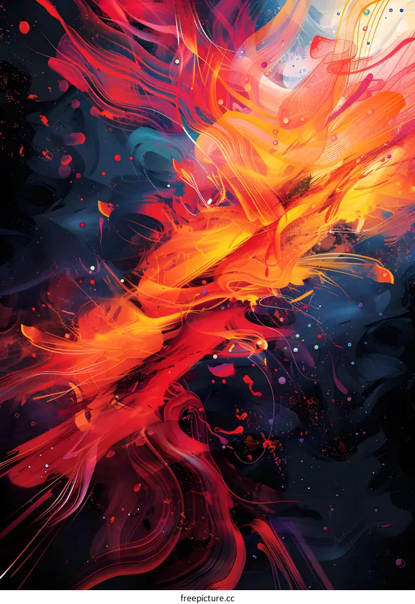 Colorful abstract painting