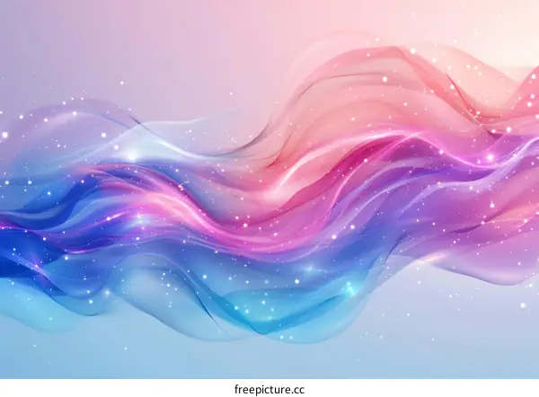 Fantastic Multicolor Flowing Ribbons