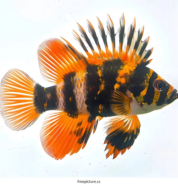 A photo of a colorful reef fish