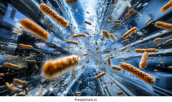 Abstract Food in Motion