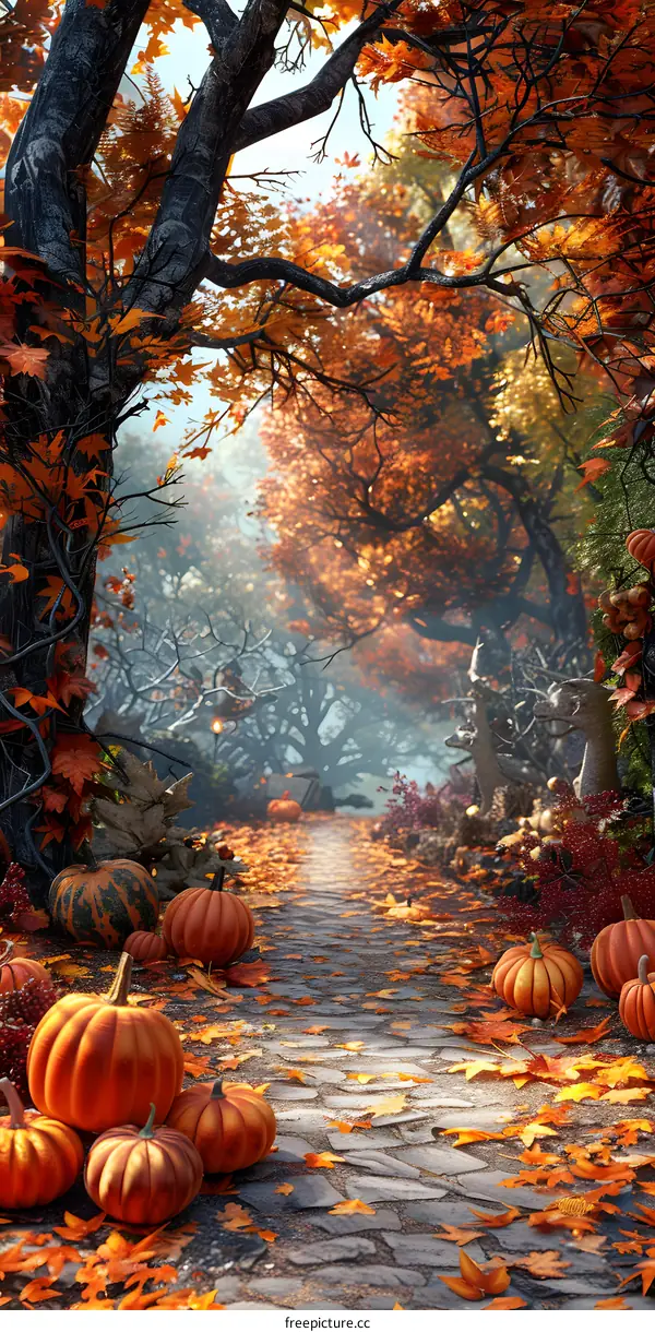 Halloween Pumpkin Field