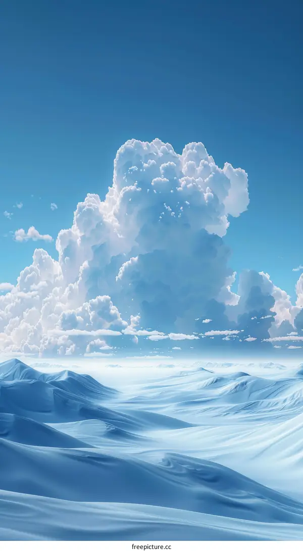 Glacier and Clouds