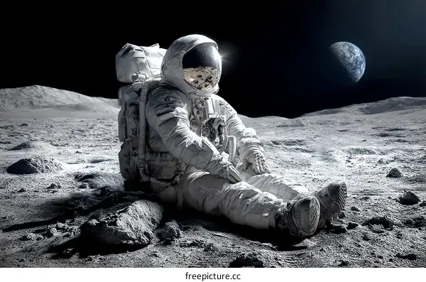 Astronaut on the Moon  Space Exploration
