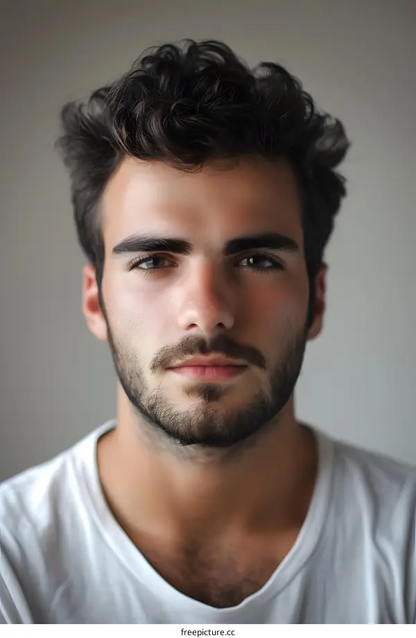 Portrait of a Young Man with a Beard