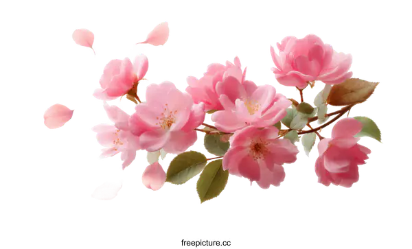 [Transparent Background PNG]Beautiful Pink Flowers in Full Bloom