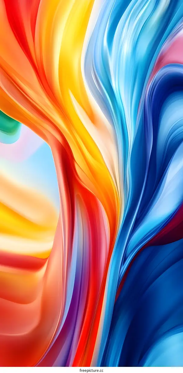 Abstract Colorful Swirling Background