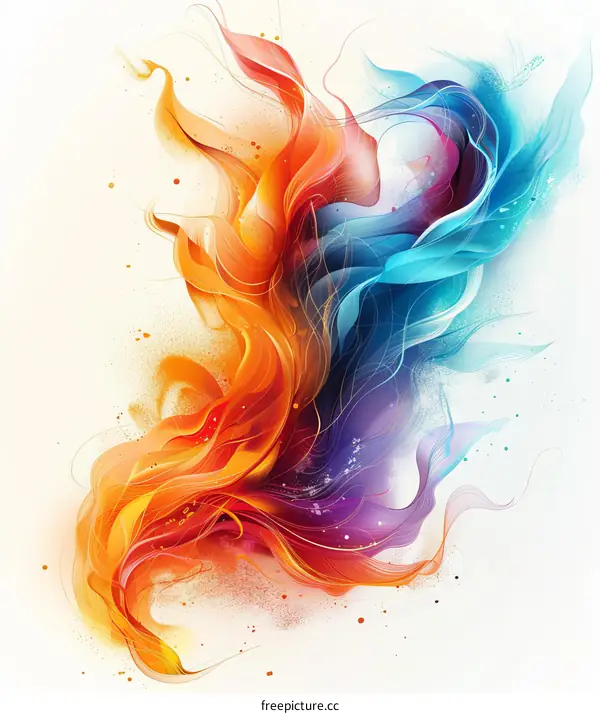 Abstract Flame Art