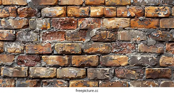 weathered old brick wall texture background
