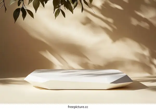 Elegant Minimalist Product Display with Natural Light