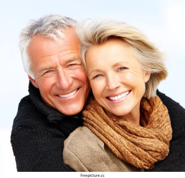 Smiling Senior Couple Portrait