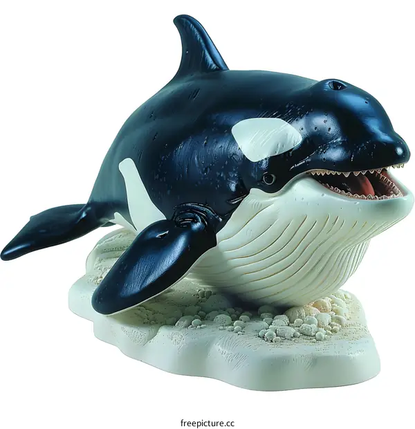 A detailed image of an orca or killer whale