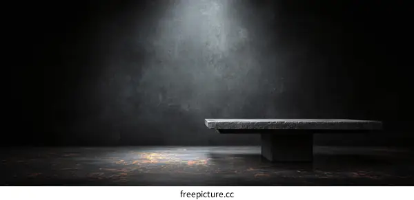 Dark Gray Stone Platform Product Display Background