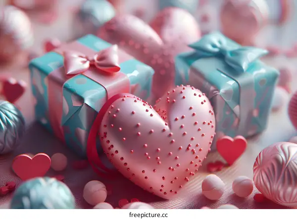 Pink Heart and Gifts