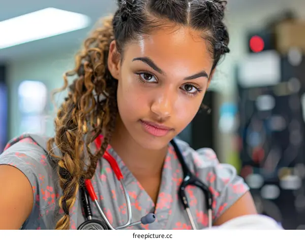 Headshot of a young female medical professional