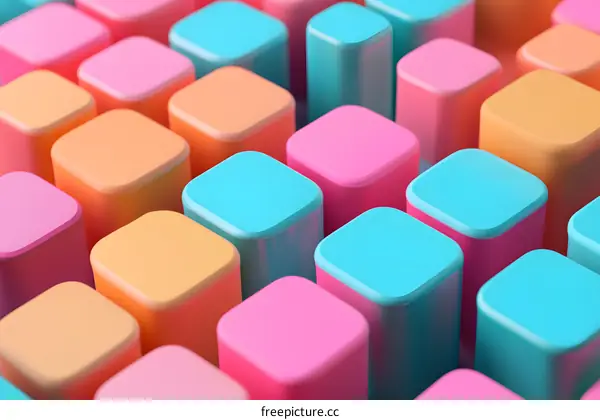 Abstract Colorful Geometric Shapes Background