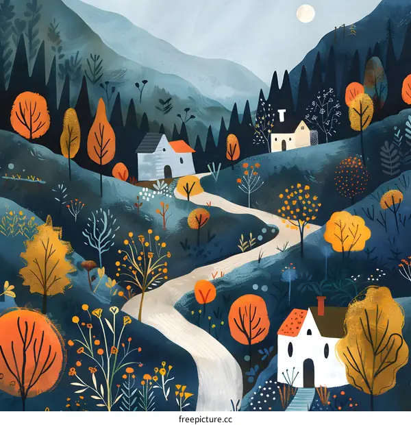 houses in the valley