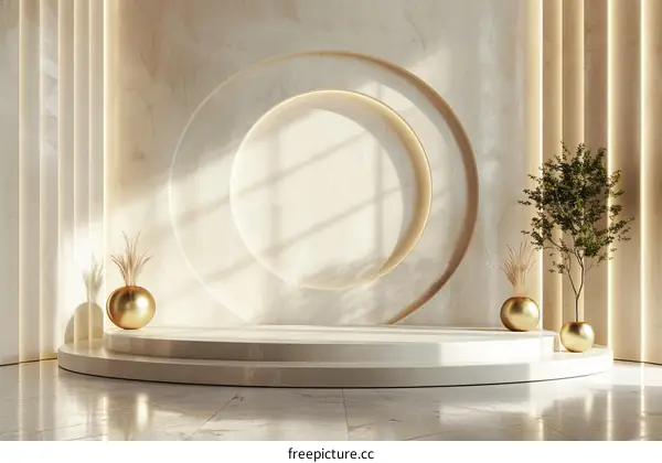 Elegant Minimalist Modern Interior Scene Design