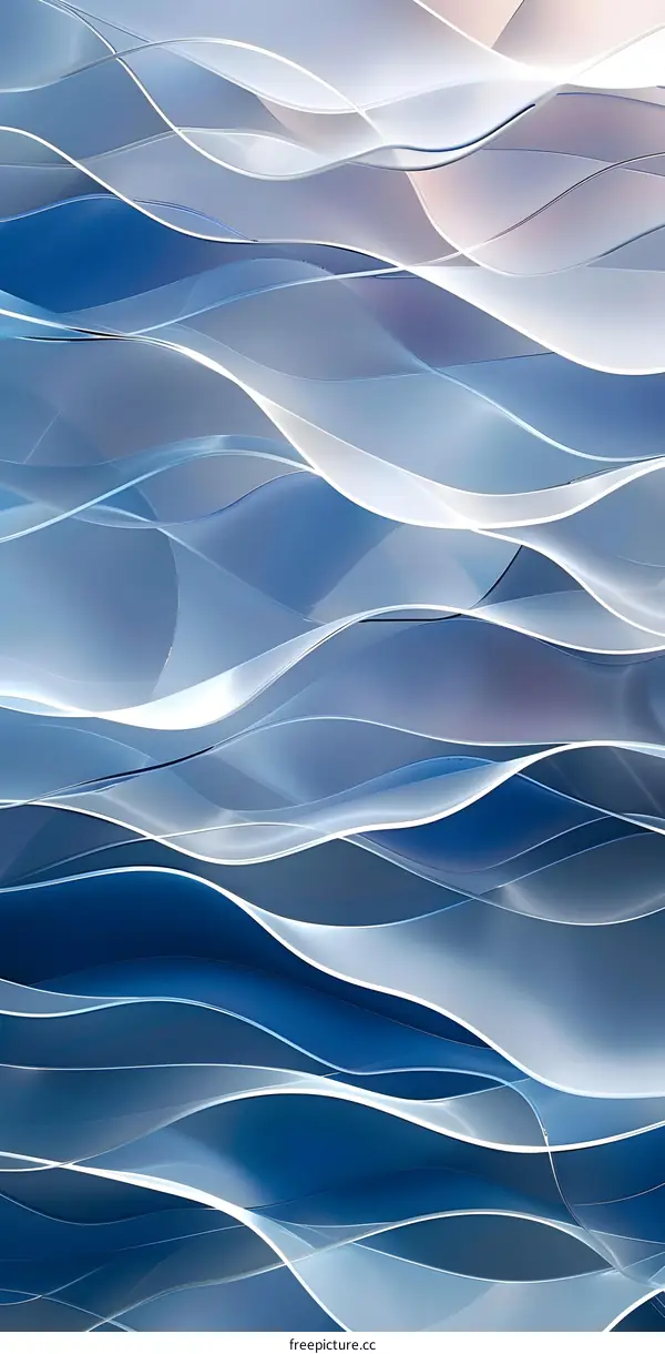 Abstract blue waves background