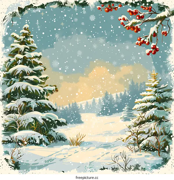 Snowy Winter Landscape