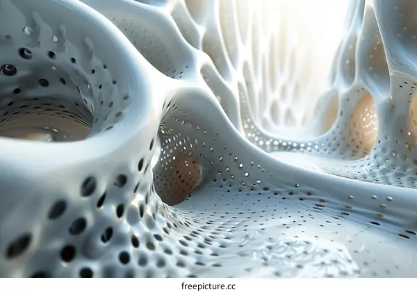 Organic Futuristic Architecture: Smooth White Surface