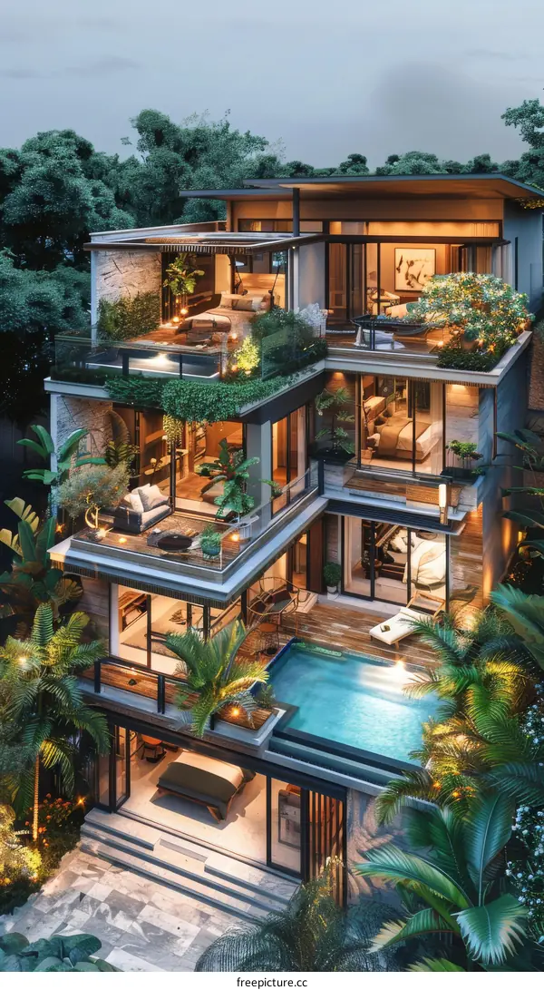 Luxury Tropical Modern Villa with Infinity Pool