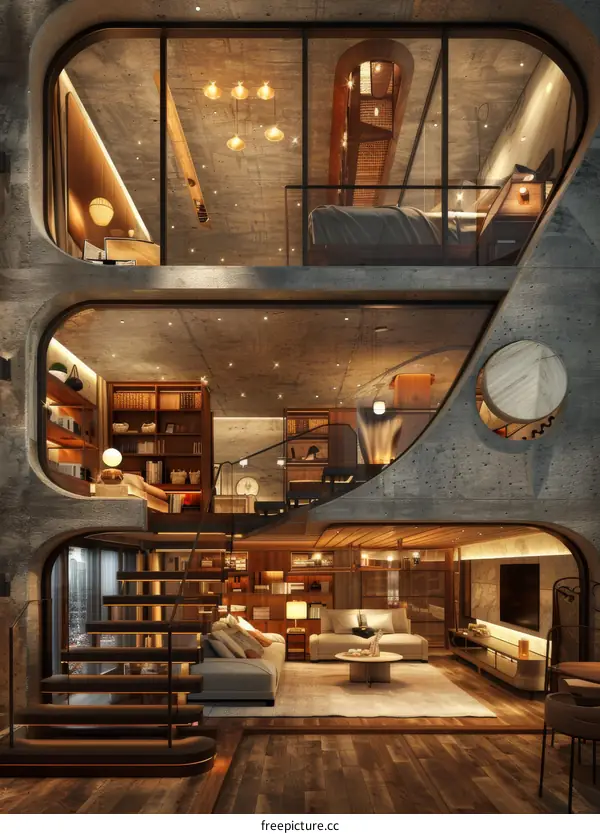 Stunning Modern Duplex Apartment Interior Design