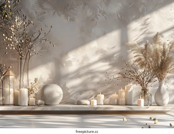 Elegant Home Decor with Warm Lighting