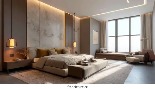 Modern Minimalist Luxury Bedroom Interior Design