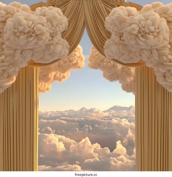 Clouds Curtains Sky View
