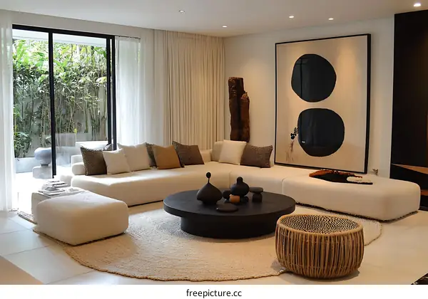 Modern Minimalist Living Room Interior Design