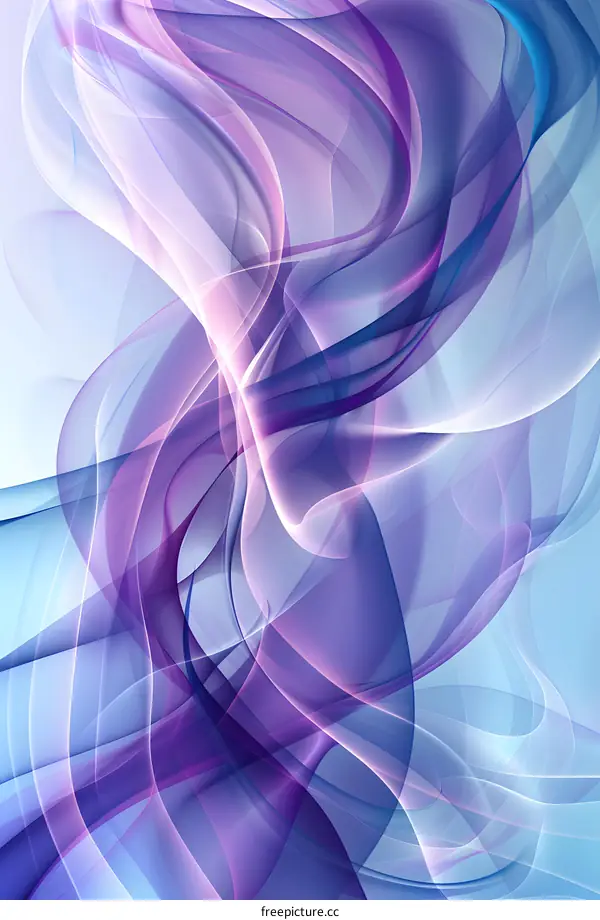 Purple and blue abstract silk