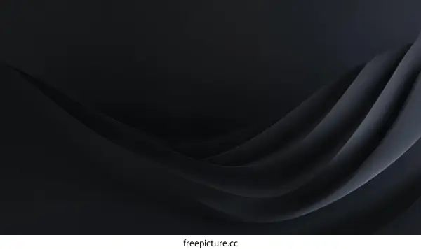 Abstract Dark Fabric Drape Design