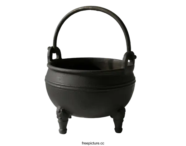 [Transparent Background PNG]A traditional Chinese cast iron censer with three legs and a handle