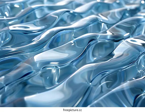 Abstract Background With Blue Waves