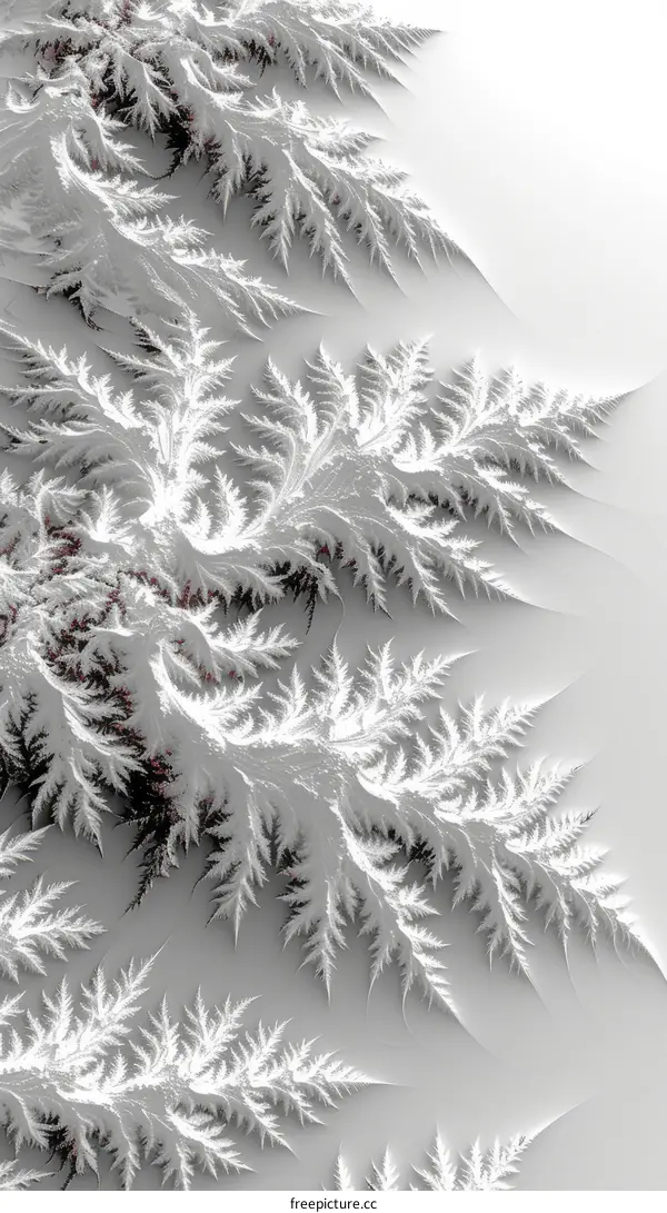 White fractal tree