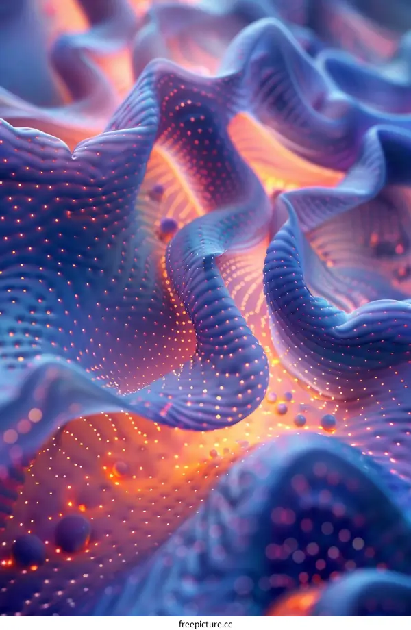mysterious CGI rendering of an alien landscape