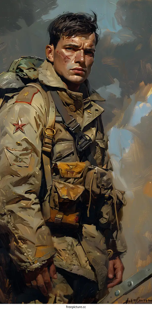 Portrait of a Young Soldier