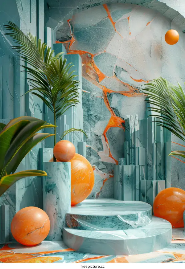 Abstract Geometric Interior Design Showcase