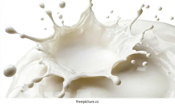 Milk Splash Texture Abstract Image