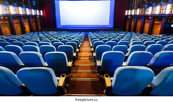 Empty Seats in a Movie Theater