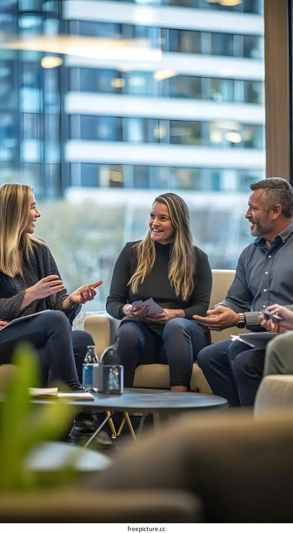Group of Business Professionals Having a Meeting
