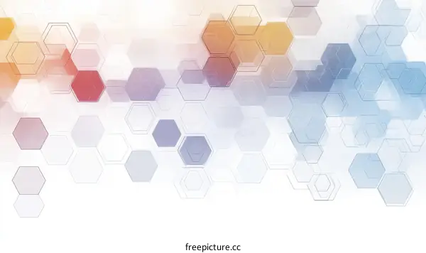 Abstract Hexagonal Geometric Pattern Design