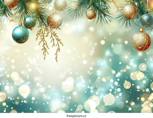 A Christmas decoration with a snowman and presents in a winter wonderland