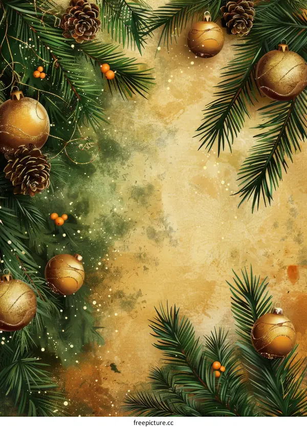 Festive Holiday Decorated Tree