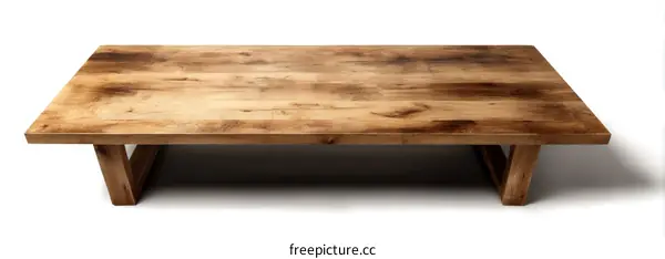 Simple Wooden Coffee Table with Elegant Design