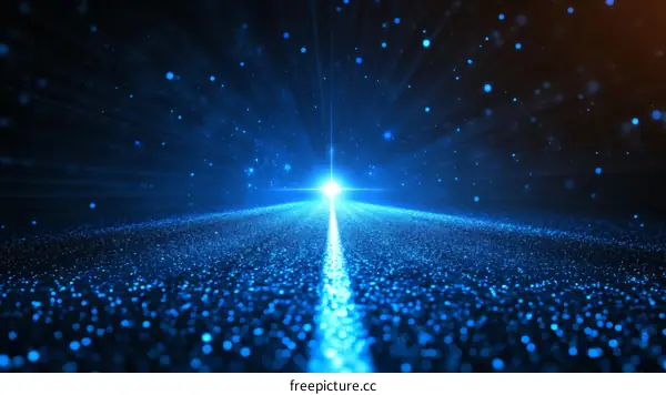 Abstract Digital Pathway of Light