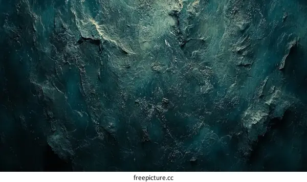 Dark Teal Textured Stone Surface Illustration