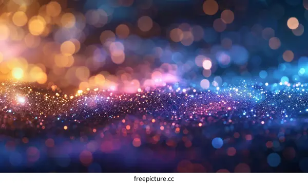 Colorful bokeh background with shiny light