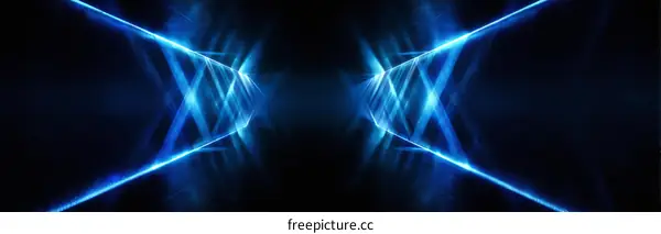 Abstract Blue Light Lines Background Design