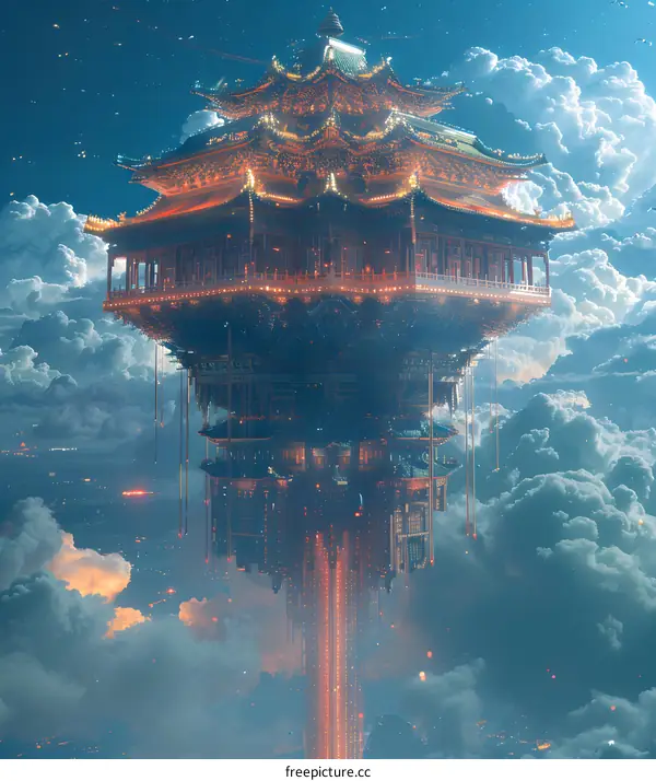 Celestial Palace Above the Clouds